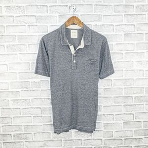 BILLY REID Men's Short Sleeve Polo Shirt Blue Stripe size XL